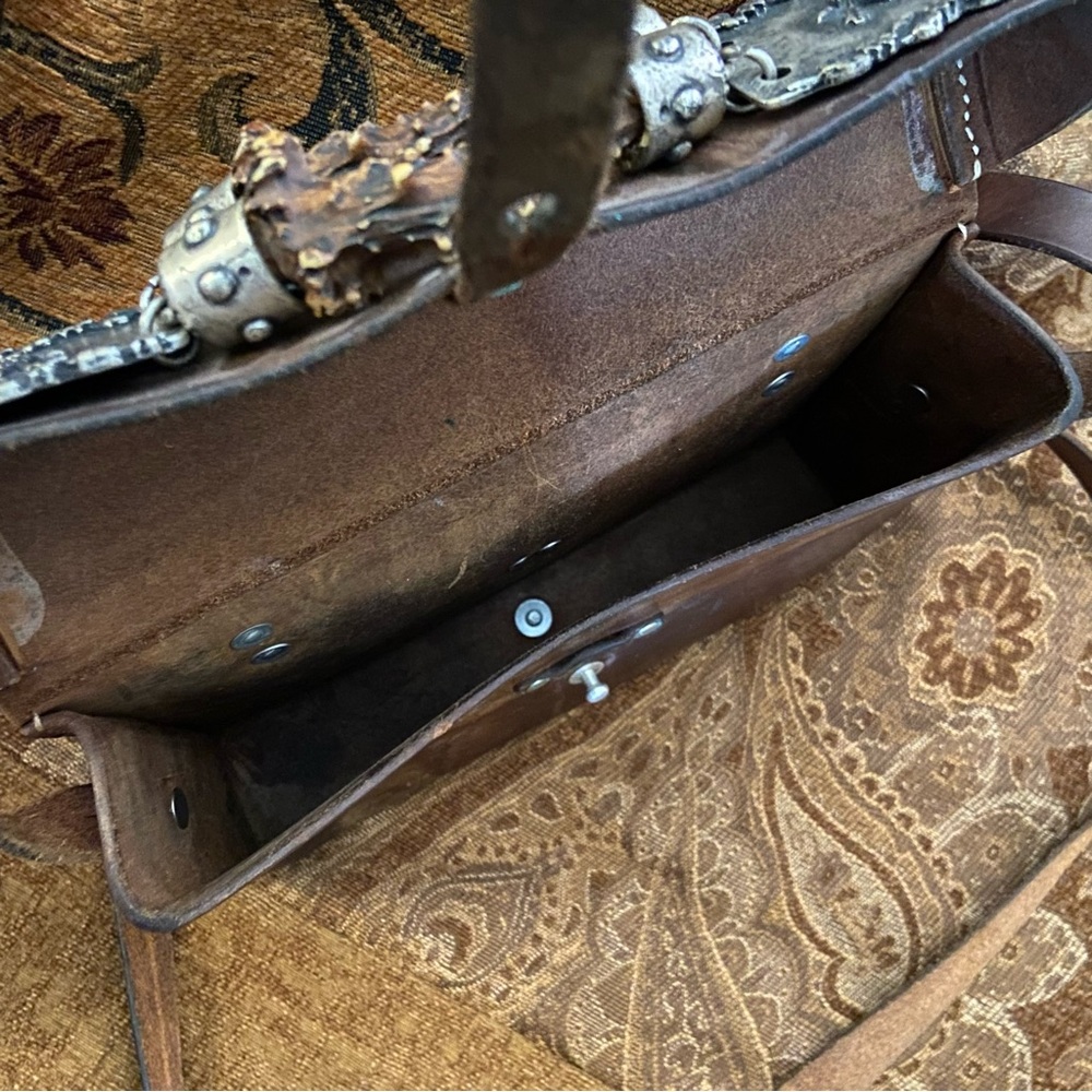 VINTAGE Leather Swiss Army Bag, Leather Strap Handle - F. Dolder Bernmunster - Picture 12 of 16